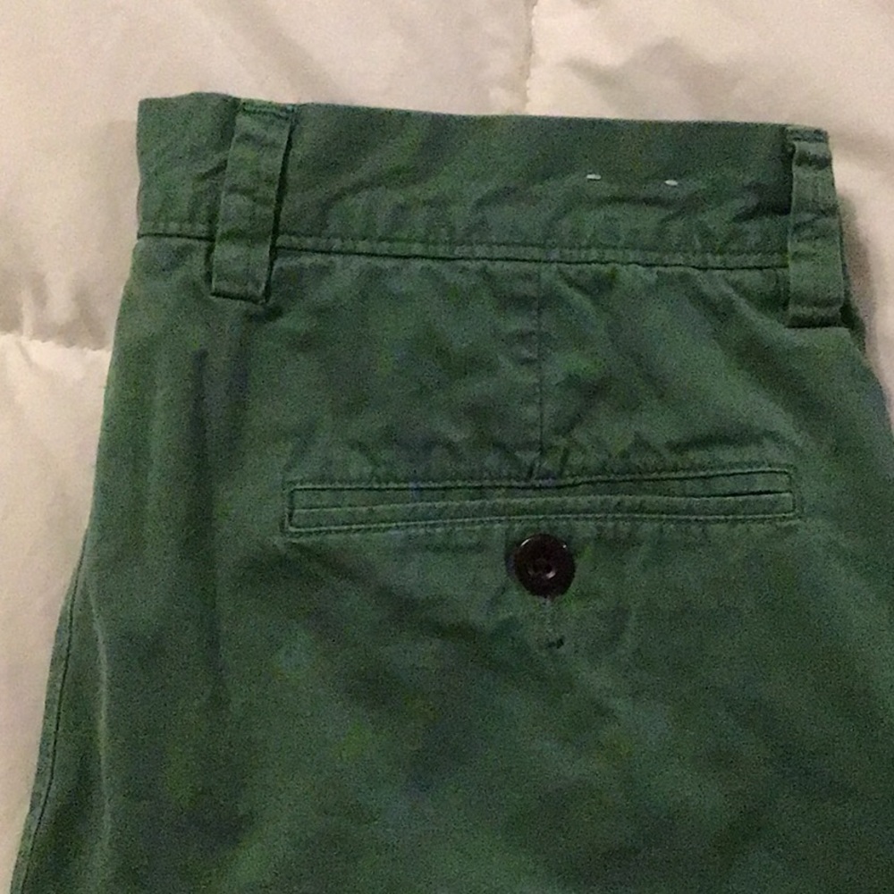 J Crew green Chino Shorts 30 waist